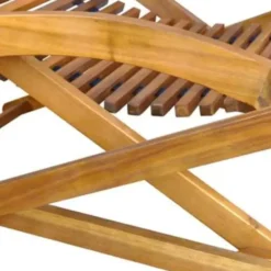 vidaXL - Ligstoel - Bruin - Hout