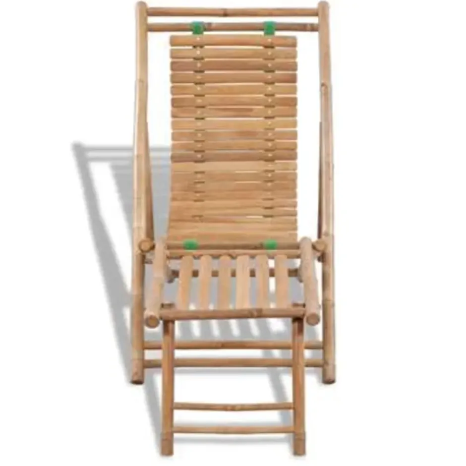 vidaXL - Ligstoel - Bruin - Hout