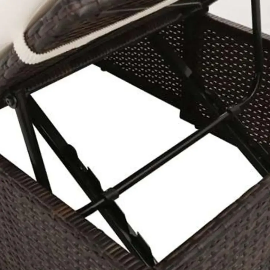 vidaXL - Loungebed - Bruin - Poly rattan
