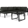vidaXL - Loungeset - Antraciet - Aluminium