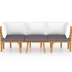 vidaXL - Loungeset - Bruin - Acaciahout