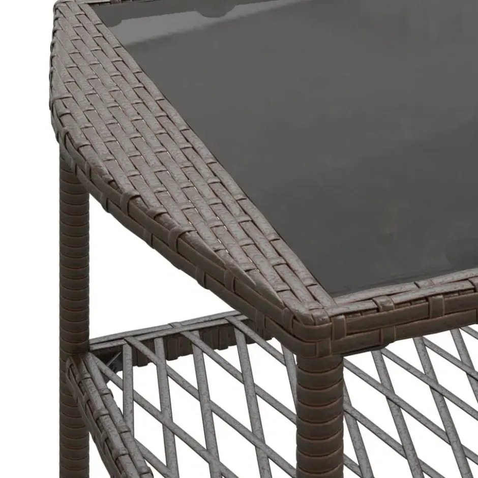 vidaXL - Loungeset - Bruin - Poly rattan