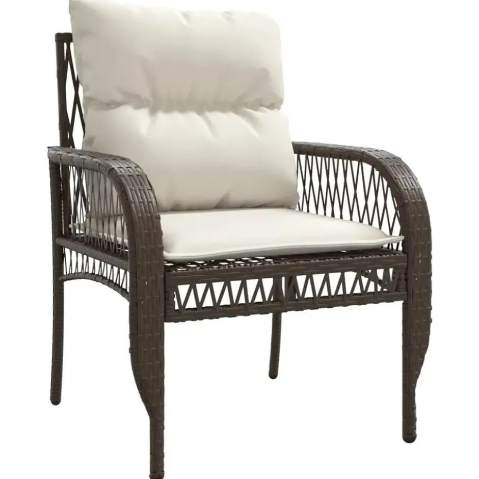 vidaXL - Loungeset - Bruin - Poly rattan