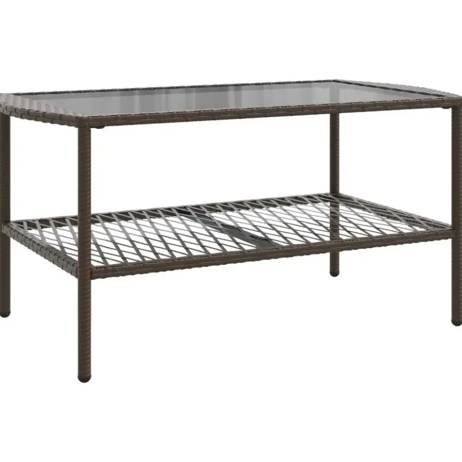 vidaXL - Loungeset - Bruin - Poly rattan