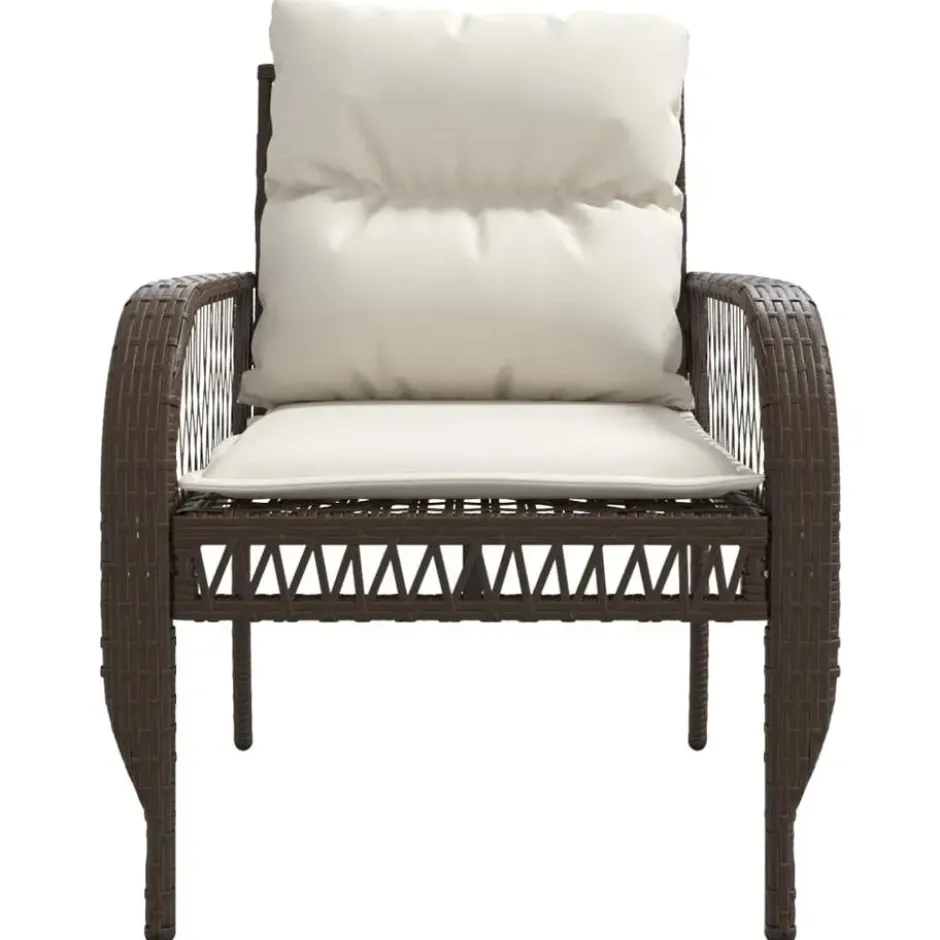vidaXL - Loungeset - Bruin - Poly rattan