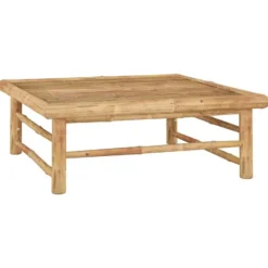 vidaXL - Loungeset - Crèmewitte - Bamboe - 5 stuks - Met kussens