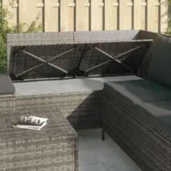 vidaXL - Loungeset - Grijs - Poly rattan