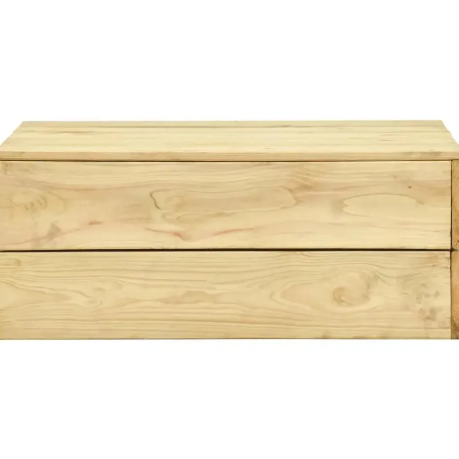 vidaXL - Loungeset Voor De Tuin - Bruin - Geïmpregneerd grenenhout
