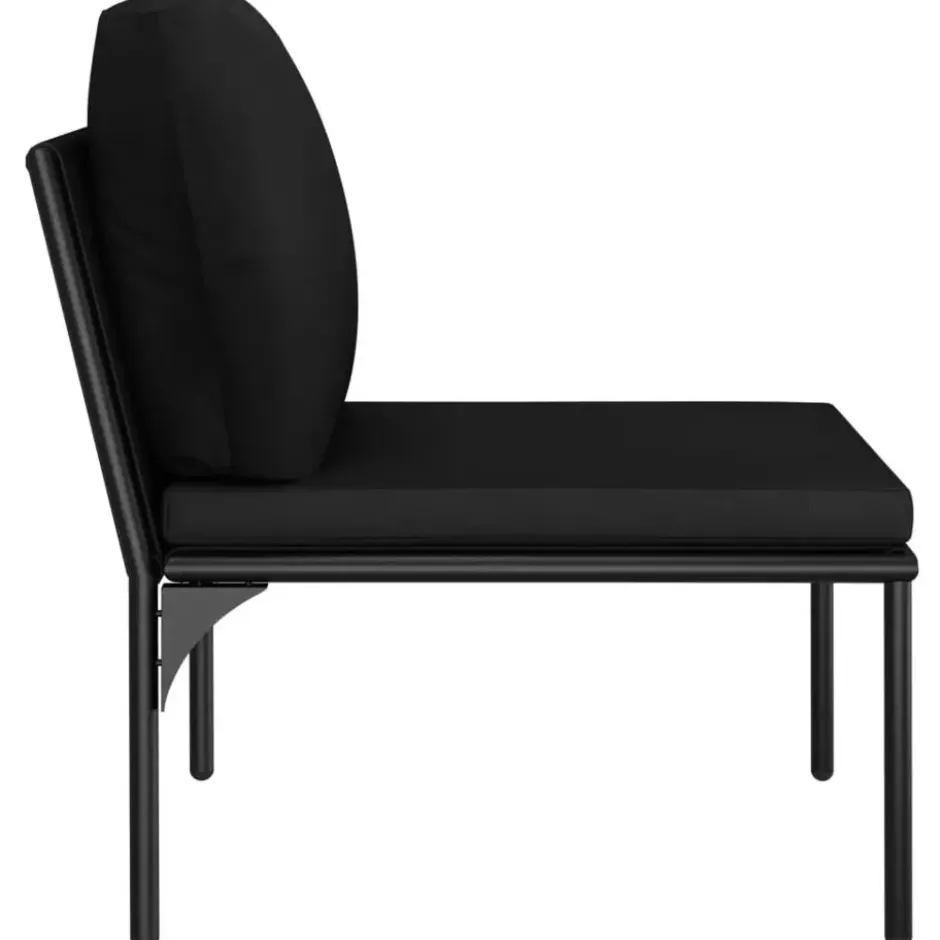 vidaXL - Loungeset - Zwart - PVC