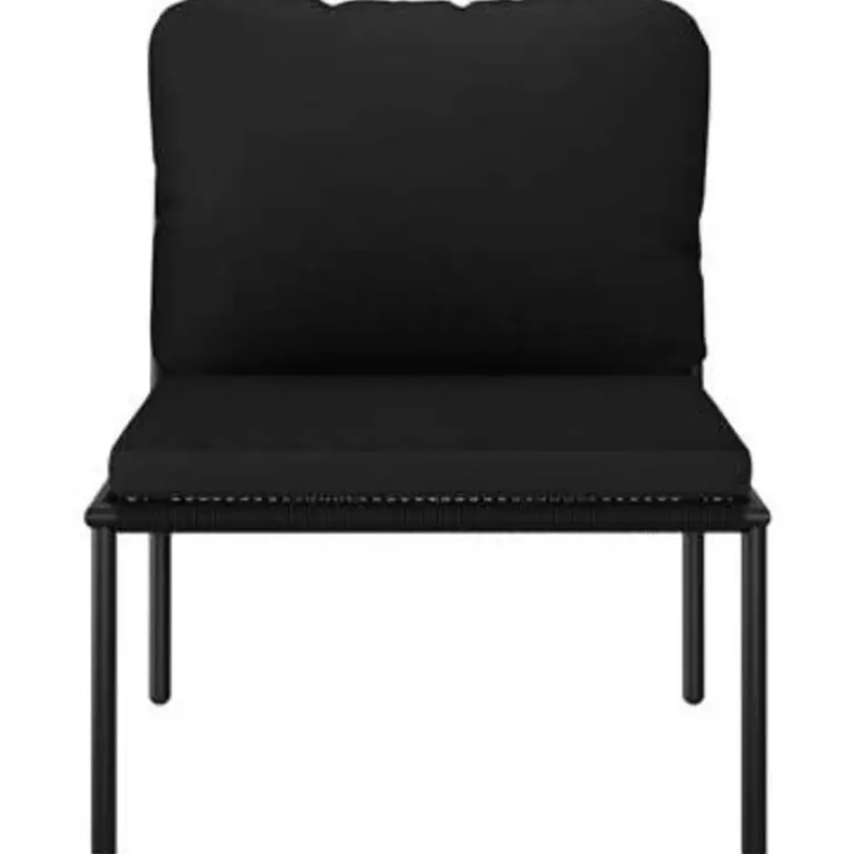 vidaXL - Loungeset - Zwart - PVC