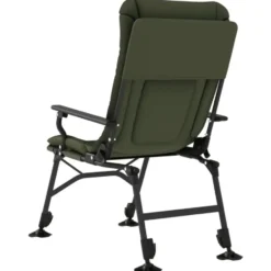 vidaXL - Loungestoel met armleuning - Groen - Staal