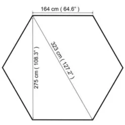 vidaXL - Luifel - Beige - Stof