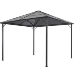 vidaXL - Luifel - Zwart - Stof - 3 x 3 m