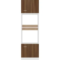 vidaXL - Magnetronkast Lyon - Bruin eiken - Bewerkt hout - 60x57x207 cm