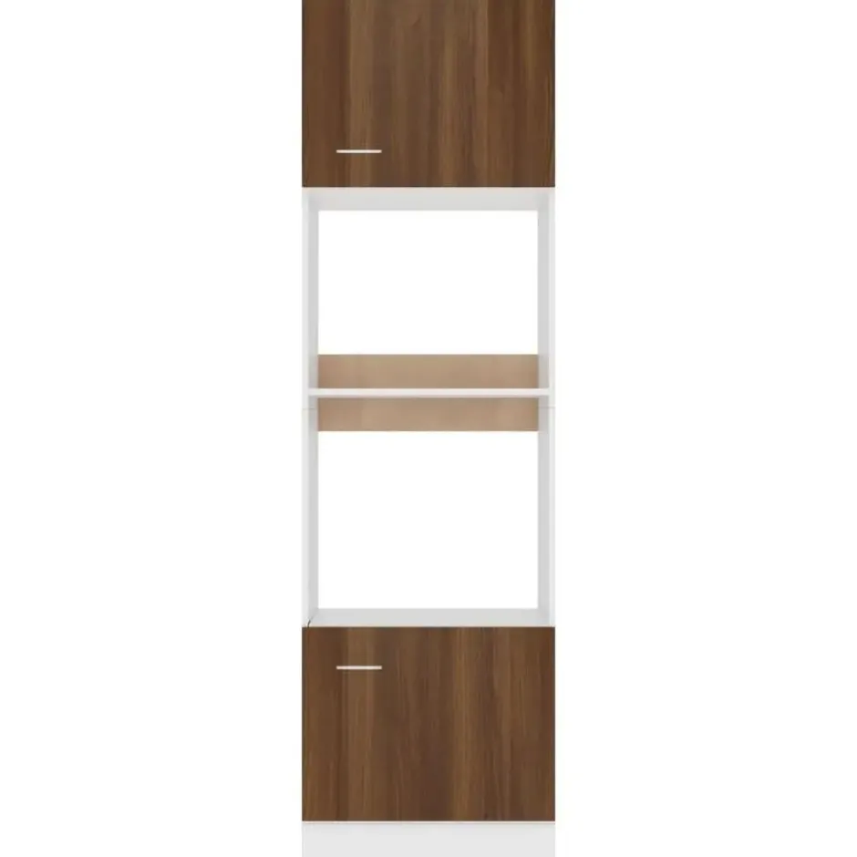 vidaXL - Magnetronkast Lyon - Bruin eiken - Bewerkt hout - 60x57x207 cm