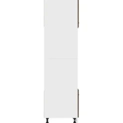 vidaXL - Magnetronkast Lyon - Bruin eiken - Bewerkt hout - 60x57x207 cm