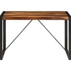 vidaXL Massief Sheeshamhouten Eettafel Eetkamertafel Keukentafels Tafel Tafels