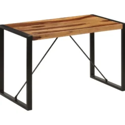 vidaXL Massief Sheeshamhouten Eettafel Eetkamertafel Keukentafels Tafel Tafels