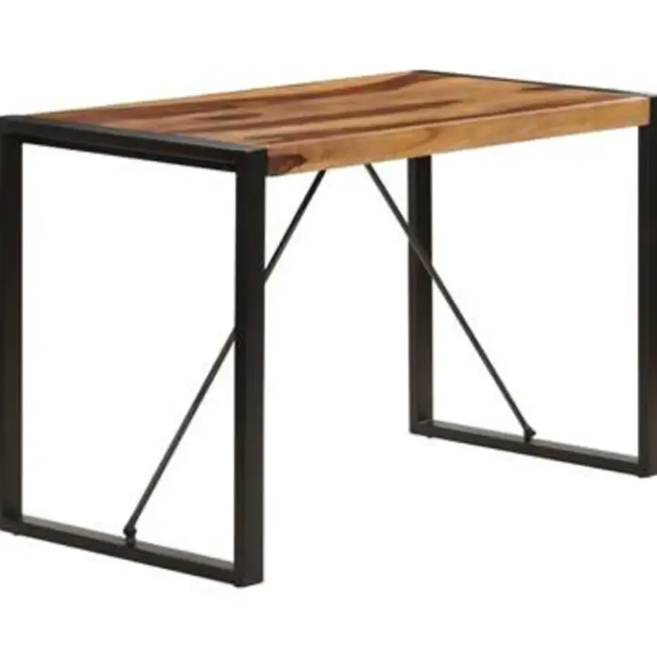 vidaXL Massief Sheeshamhouten Eettafel Eetkamertafel Keukentafels Tafel Tafels