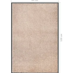 vidaXL - Mat - Beige - Polypropyleen - 80 x 120 cm