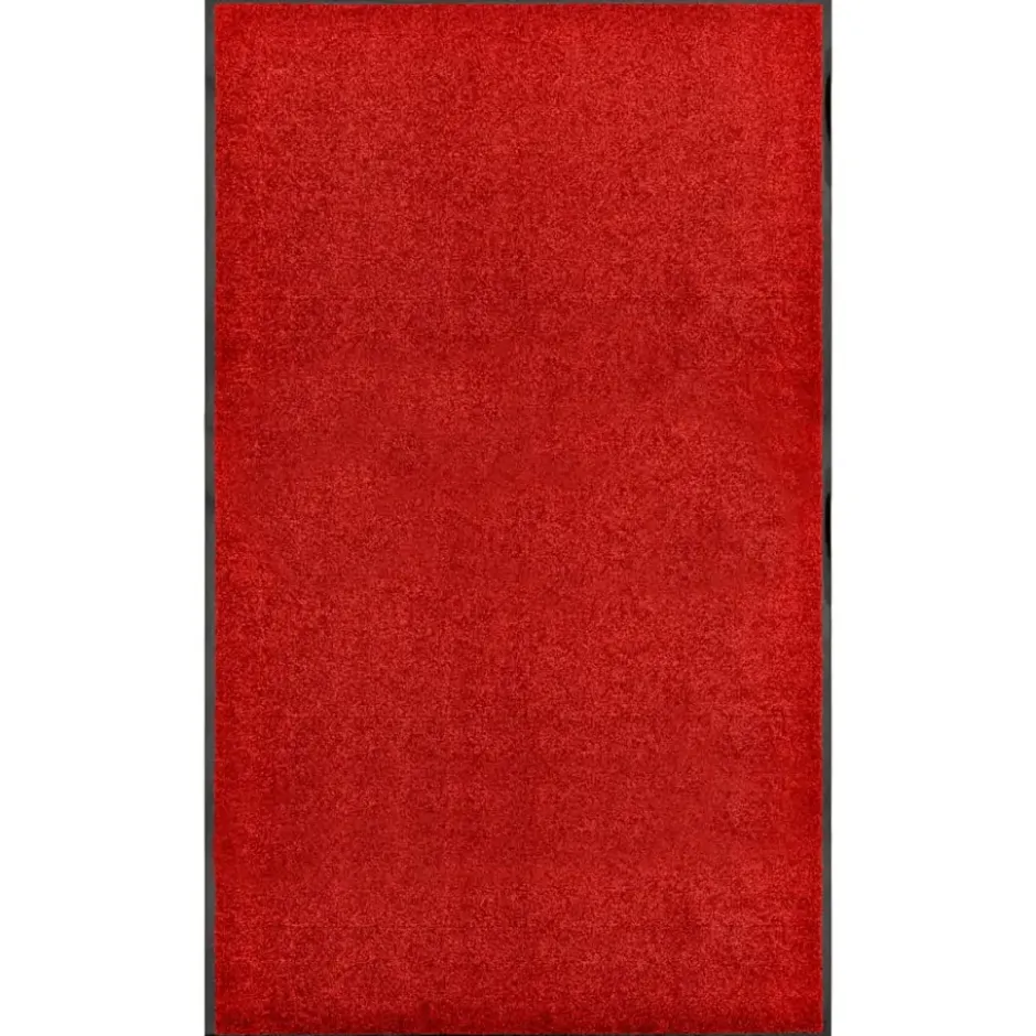 vidaXL - Mat - Rood - Stof - 90 x 150 cm