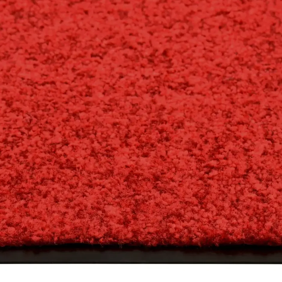 vidaXL - Mat - Rood - Stof - 90 x 150 cm