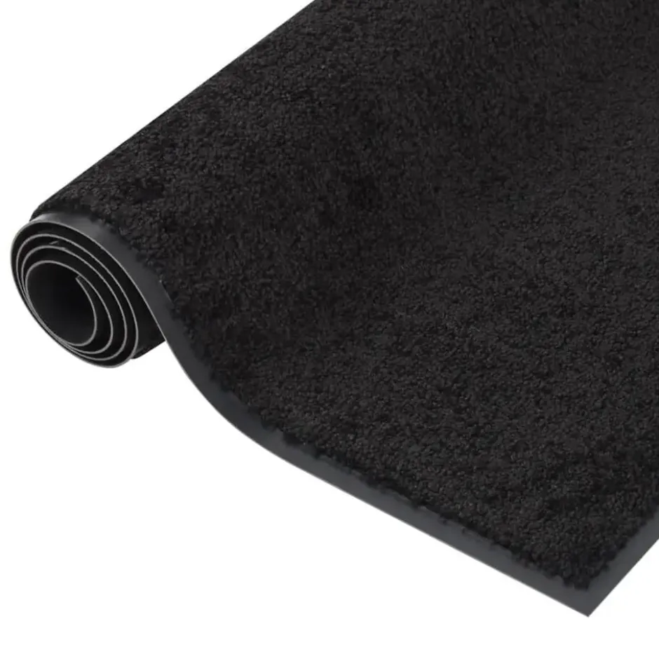 vidaXL - Mat - Zwart - Polypropyleen - 80 x 120 cm