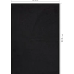 vidaXL - Mat - Zwart - Polypropyleen - 80 x 120 cm