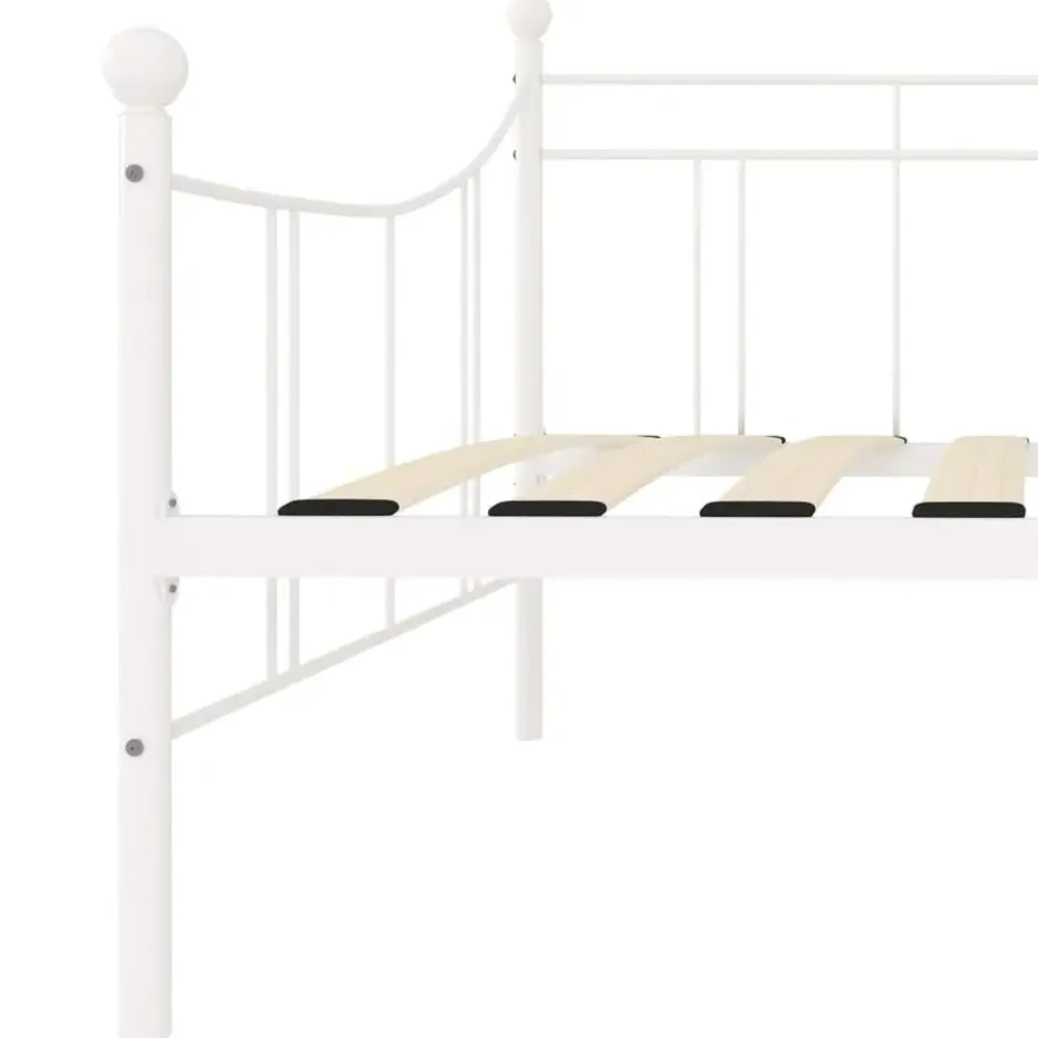 vidaXL - Meatlen bedbank - Wit - 90 x 200 cm