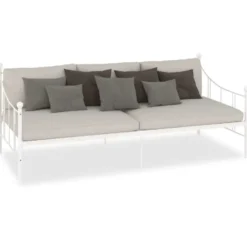 vidaXL - Meatlen bedbank - Wit - 90 x 200 cm