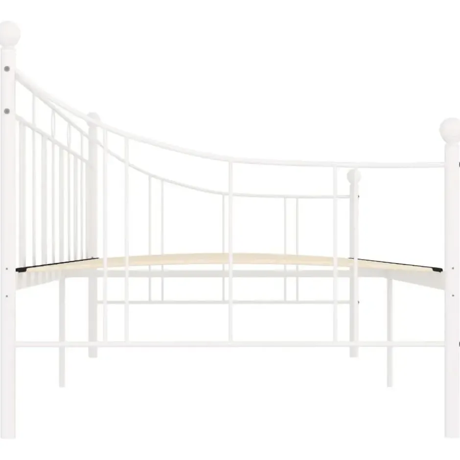 vidaXL - Meatlen bedbank - Wit - 90 x 200 cm