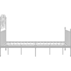 vidaXL - Meatlen bed frame - Wit - Metaal - 120x200 cm