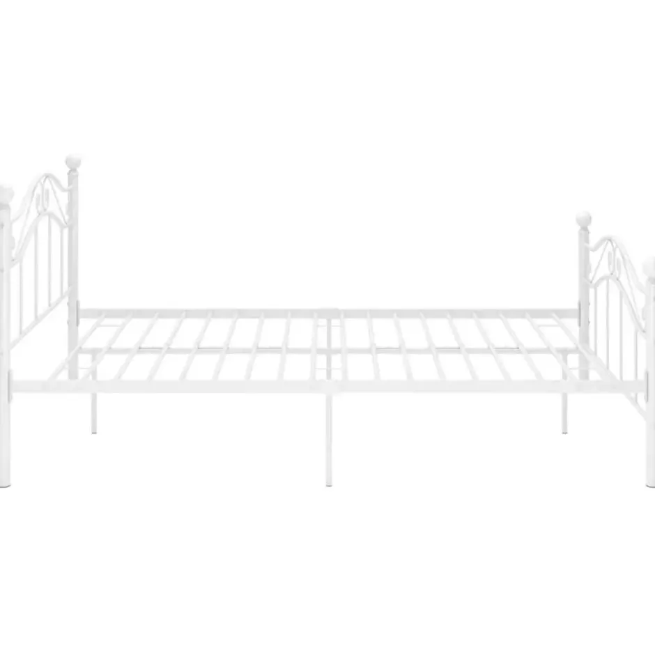 vidaXL - Metalen bed frame - Wit - 120x200 cm