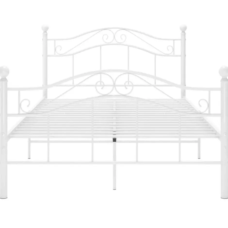 vidaXL - Metalen bed frame - Wit - 120x200 cm