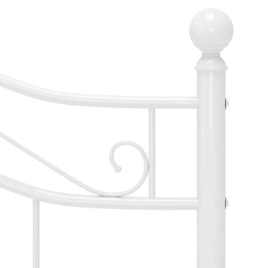 vidaXL - Metalen bed frame - Wit - 120x200 cm