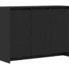 vidaXL - Moderne Dressoir 102x29,5x75 cm Zwart Bewerkt hout
