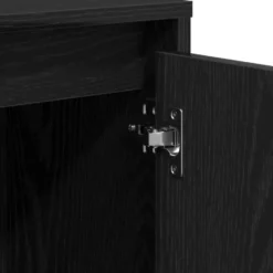 vidaXL - Moderne Dressoir 102x29,5x75 cm Zwart Bewerkt hout