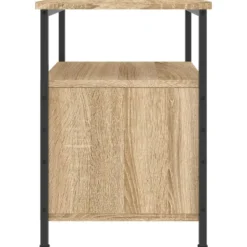 vidaXL - Nachtkastje - Bruin - Bewerkt hout