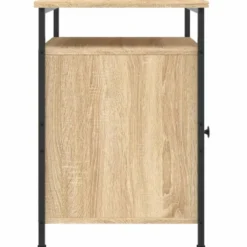 vidaXL - Nachtkastje - Bruin - Bewerkt hout - 2 stuks