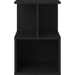 vidaXL - Nachtkastje - Zwart - Bewerkt hout - 2 stuks
