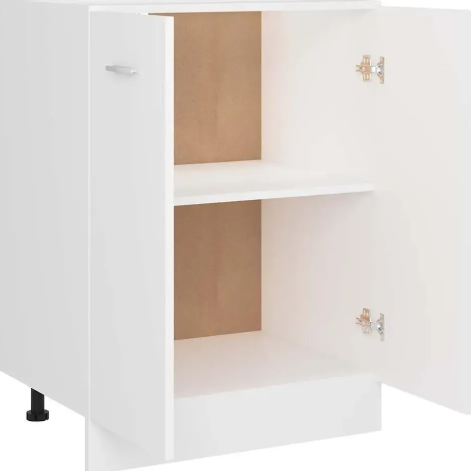vidaXL - Onderkast Lyon - Wit - Bewerkt hout - 60x46x81,5 cm