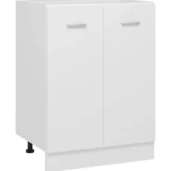 vidaXL - Onderkast Lyon - Wit - Bewerkt hout - 60x46x81,5 cm