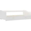 vidaXL - Onderschuifbed - Wit - Grenenhout - 90x200 cm