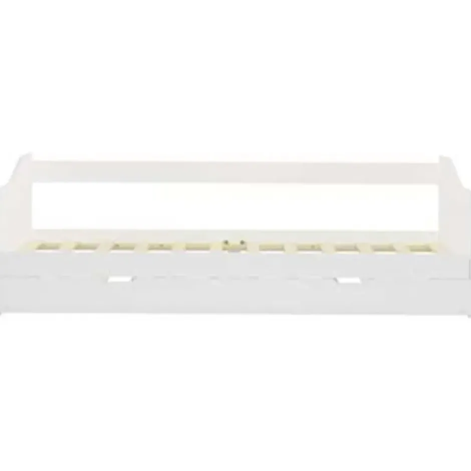 vidaXL - Onderschuifbed - Wit - Grenenhout - 90x200 cm