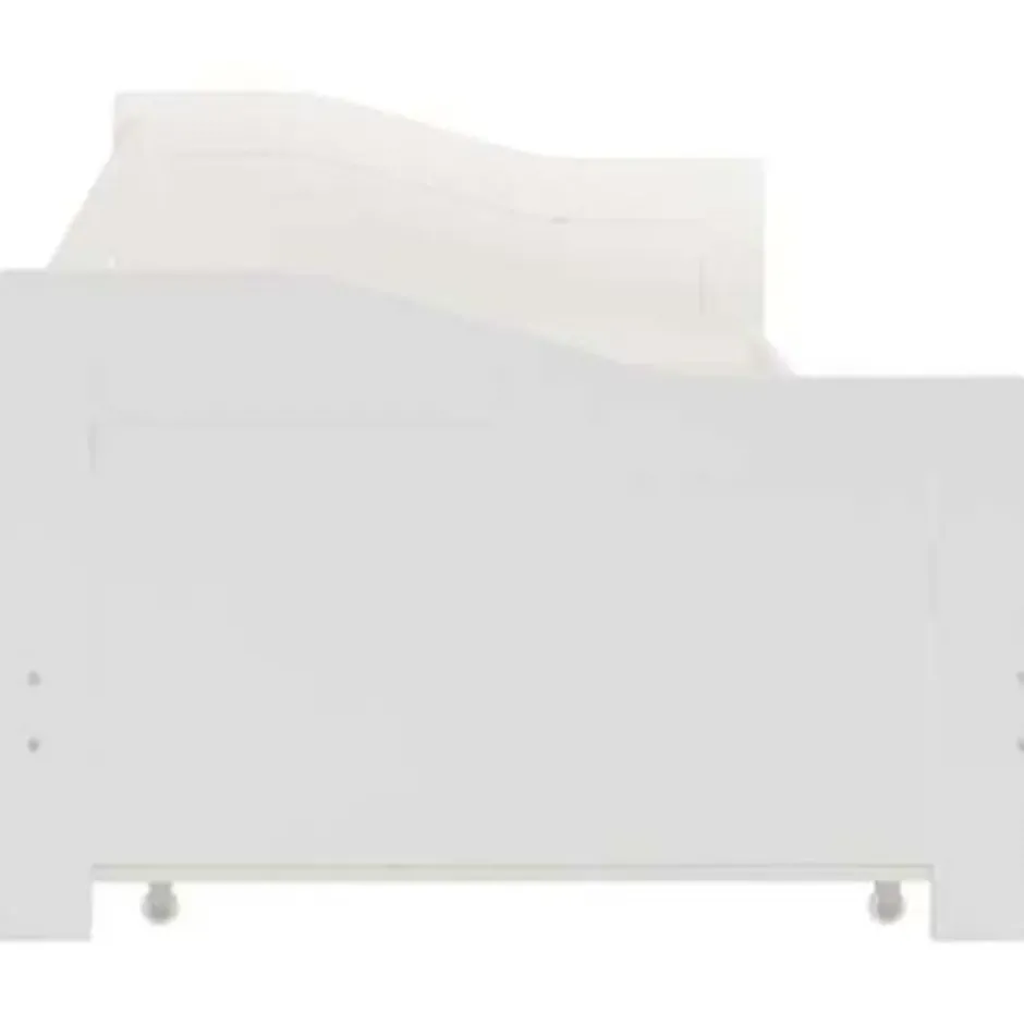 vidaXL - Onderschuifbed - Wit - Grenenhout - 90x200 cm