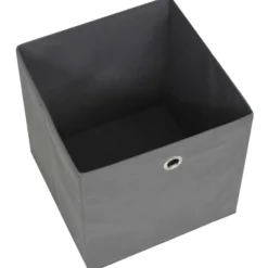 vidaXL - Opbergbox - Grijs - Stof - 4 stuks