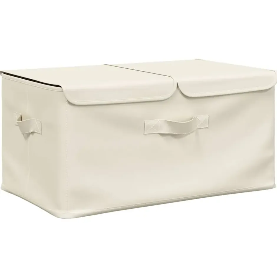 vidaXL - Opbergbox Opbergboxen - Crème - Stof