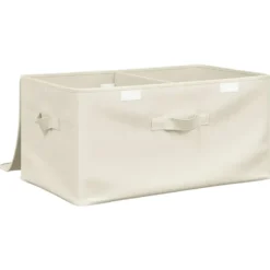 vidaXL - Opbergbox Opbergboxen - Crème - Stof