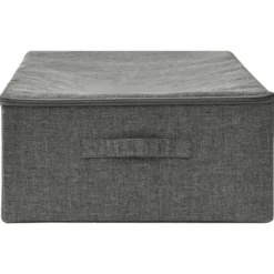 vidaXL - Opbergbox Opbergboxen - Antraciet - Stof