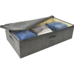 vidaXL - Opbergbox Opbergboxen - Antraciet - Stof